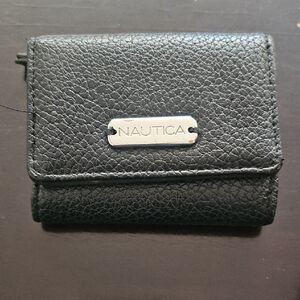 Nautica Black Textured Wallet